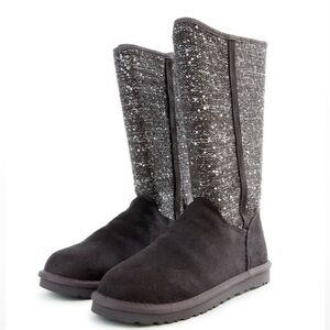UGG Australia 1006711 Camaya Sequin Gray Winter Boot Shoes Sz 9 Women
